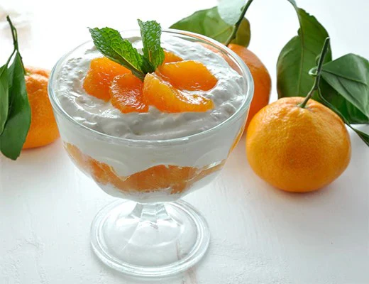 Mandarine Satsuma en dessert
