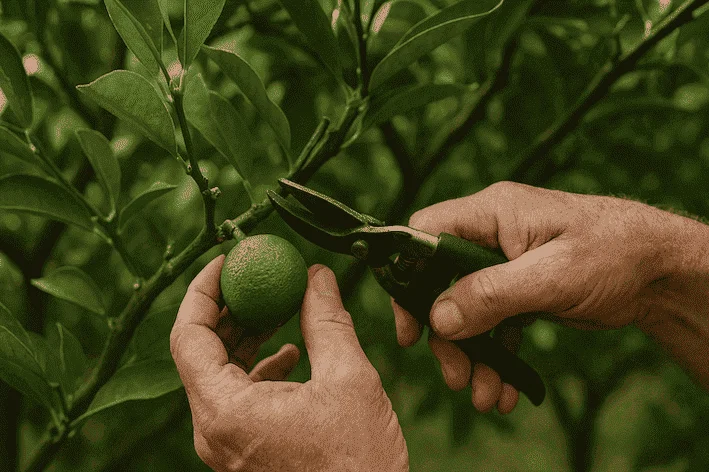 Taille d’entretien des agrumes