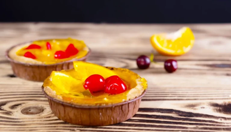 Tartelette fondante à la mandarine Satsuma