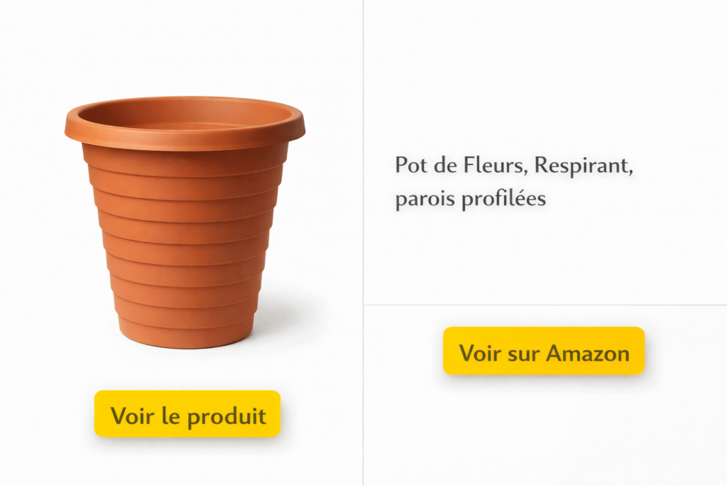 Pot de Fleurs, Respirant, parois profilées