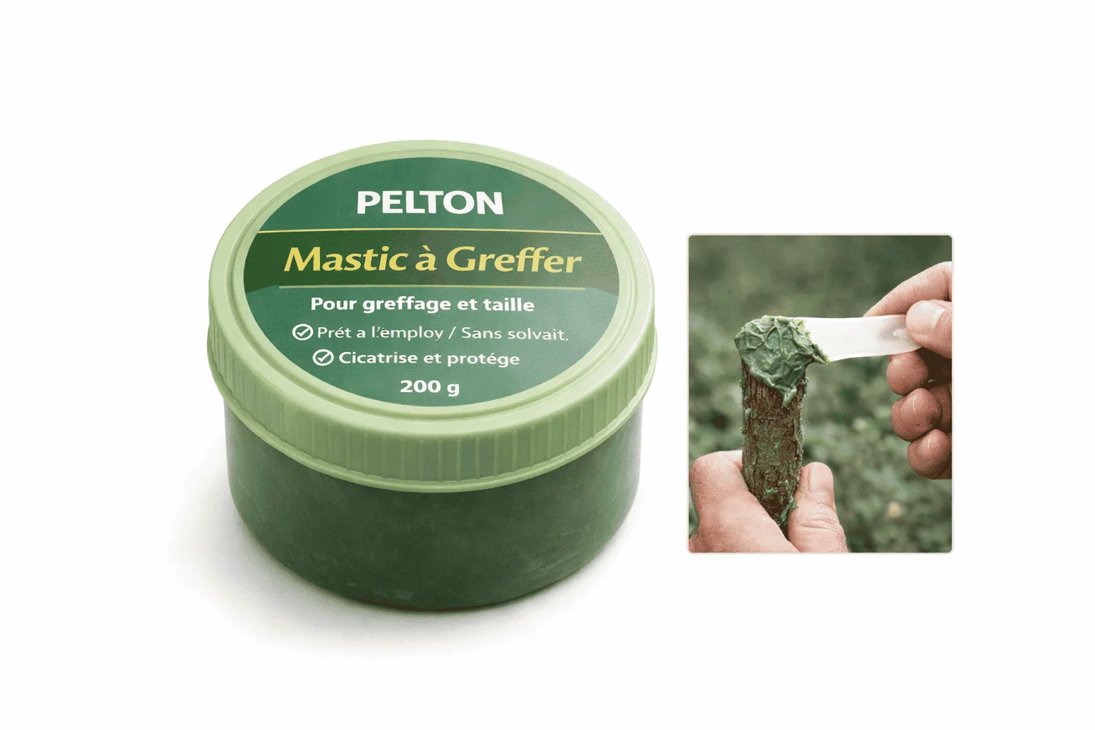 PELTON Mastic à Greffer 200 gr, Green