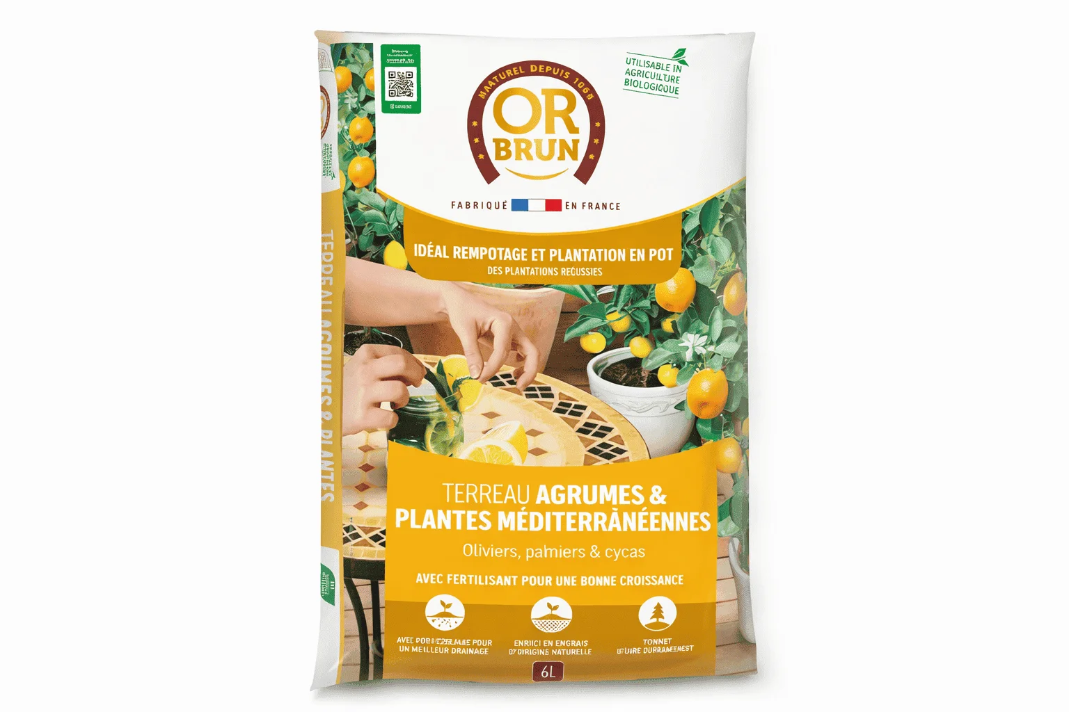 Or Brun Terreau Agrumes & Plantes Méditerranéennes