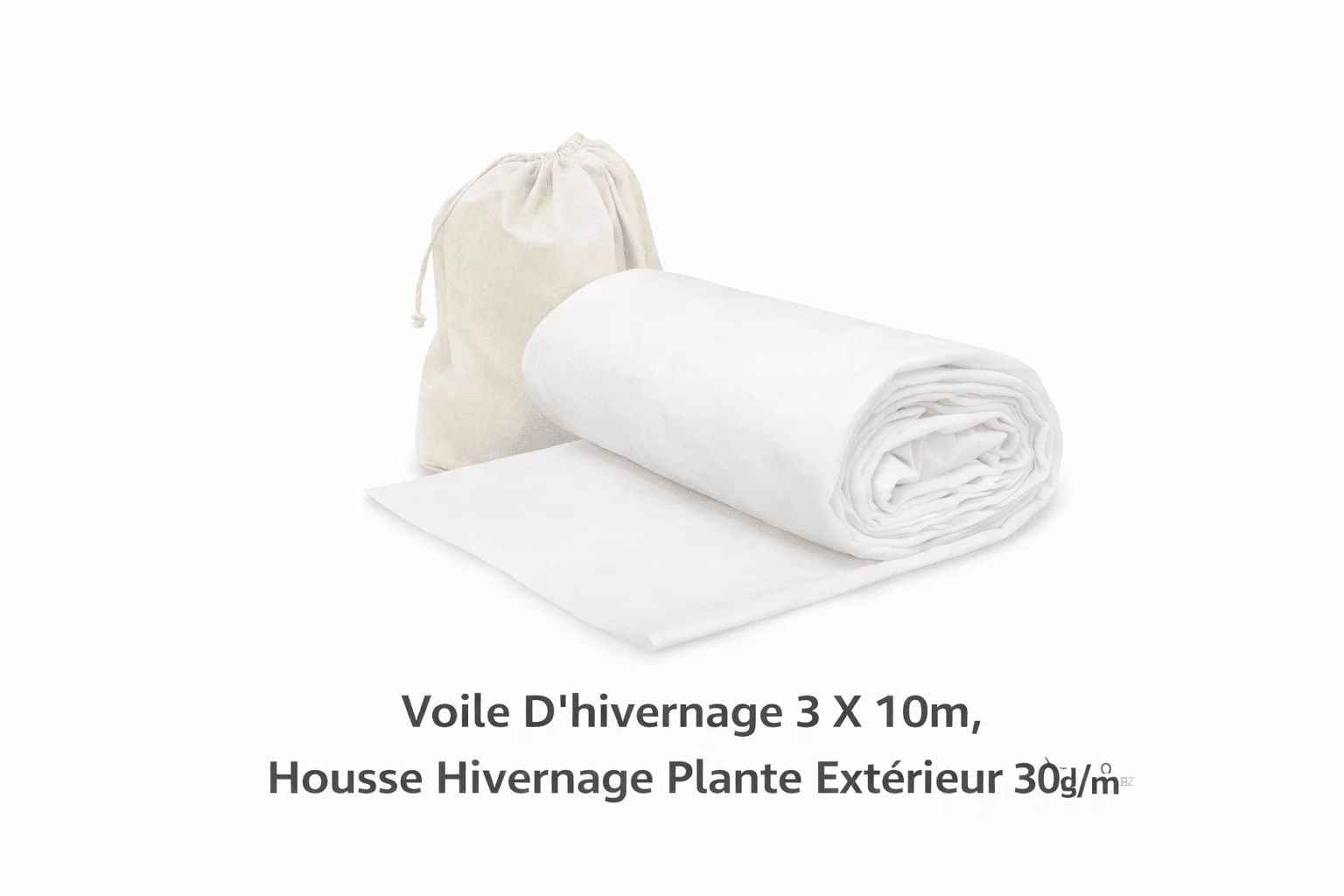 Lot de 3 Housse Hivernage Plante avec Cordon de Serrage