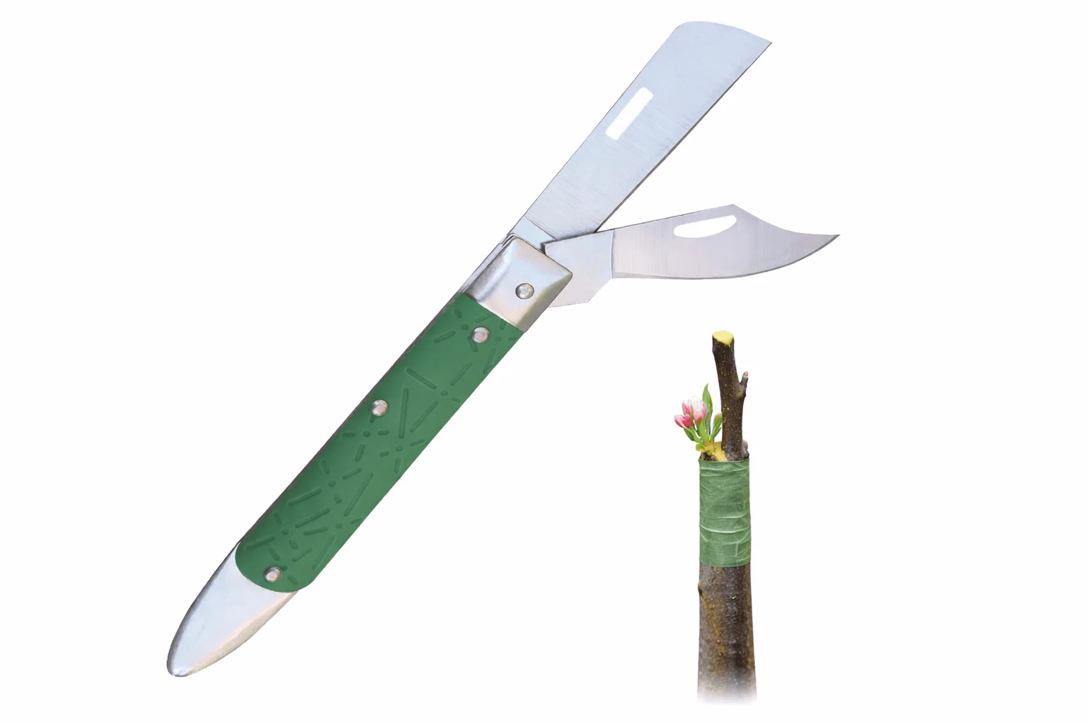 Conception Pliable: Couteau de Jardinage de Greffage à 2 lames