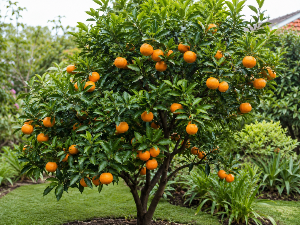 Mandarinier satsuma fructifiant greffé sur Poncirus trifoliata