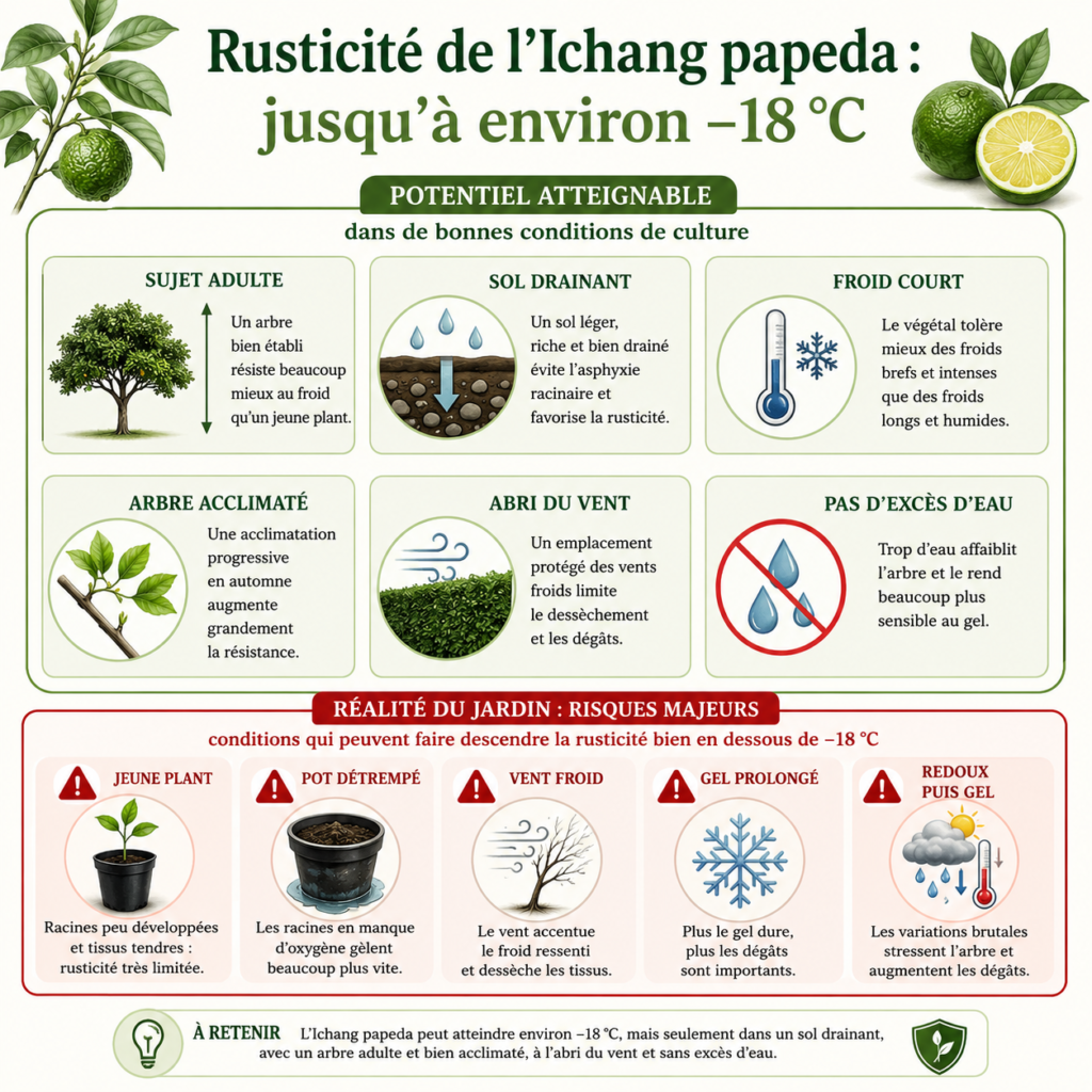 Comparatif Ichang papeda yuzu Poncirus Ichang lemon sudachi