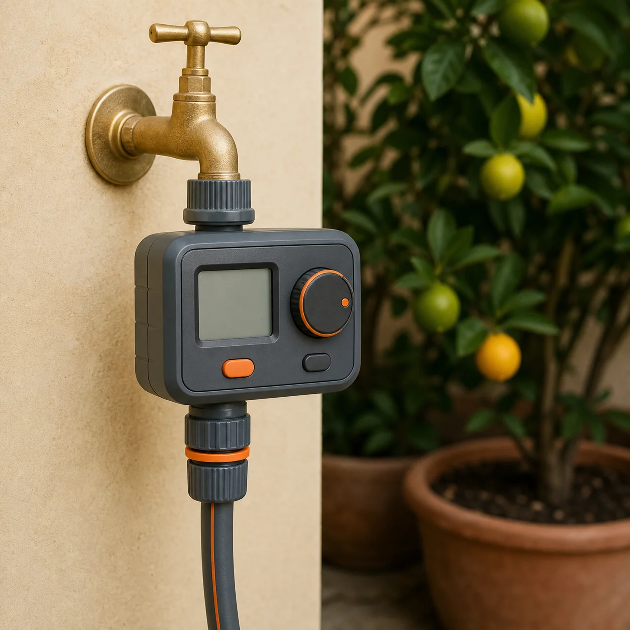 Programmateur automatique pour l’arrosage des agrumes